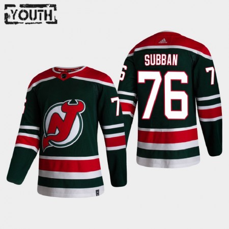 Camisola New Jersey Devils P.K. Subban 76 2020-21 Reverse Retro Authentic - Criança